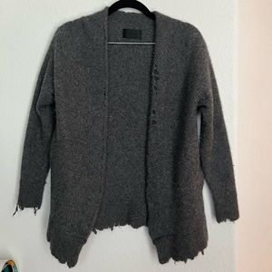 RtA Distressed Cashmere Cardigan